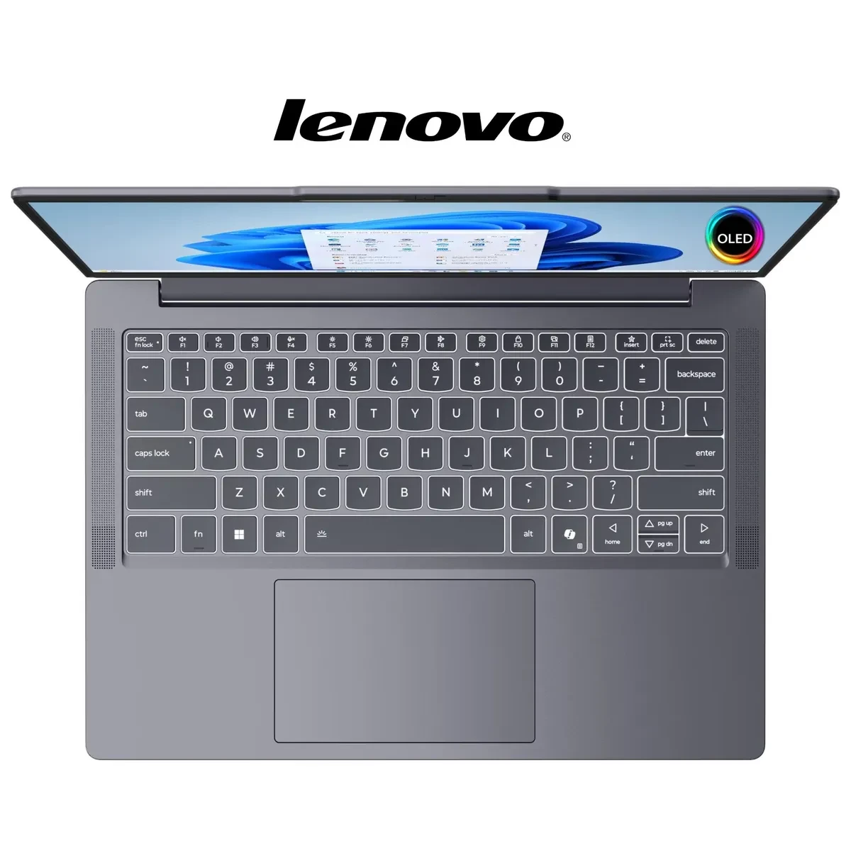 LAPTOP LENOVO IDEAPAD SLIM 3 AMD RYZEN 7-7735HS 16RAM DDR5 512SSD 14" OLED LUNA-GREY - Imagen 4