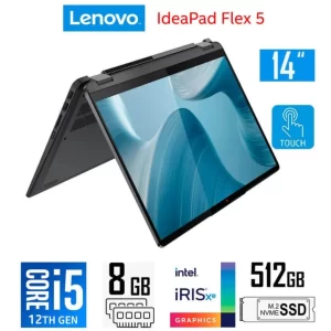 LAPTOP LENOVO FLEX 5 INTEL I5-1235U 8RAM 512SSD W11 14"