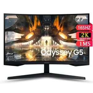 MONITOR SAMSUNG ODYSSEY G5 LS27AG550ELXPE 27'' CURVO 2K 165HZ