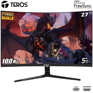 MONITOR TEROS TE-2730S 27" FHD 100HZ CURVO