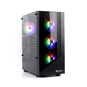 CASE GAMER HALION DRAGON CR15 BLACK C/FUENTE DE 500W 4 FAN RGB