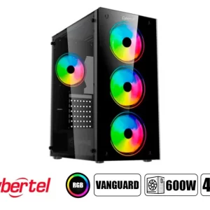 CASE GAMER CYBERTEL CBX5006 VANGUARD 4FAN RGB