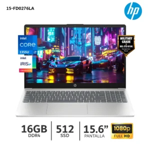LAPTOP HP INTEL CORE I7-1355U 16RAM DDR4 512SSD 15.6" FHD GOLD