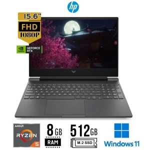 LAPTOP HP VICTUS AMD RYZEN 5-8645HS 8RAM DDR5 512SSD RTX 3050 6GB W11 15.6" FHD IPS 144HZ